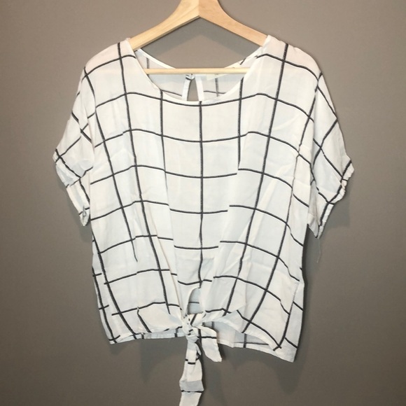Herinbe Tu Tie Up Crop Blouse Medium - Picture 1 of 7